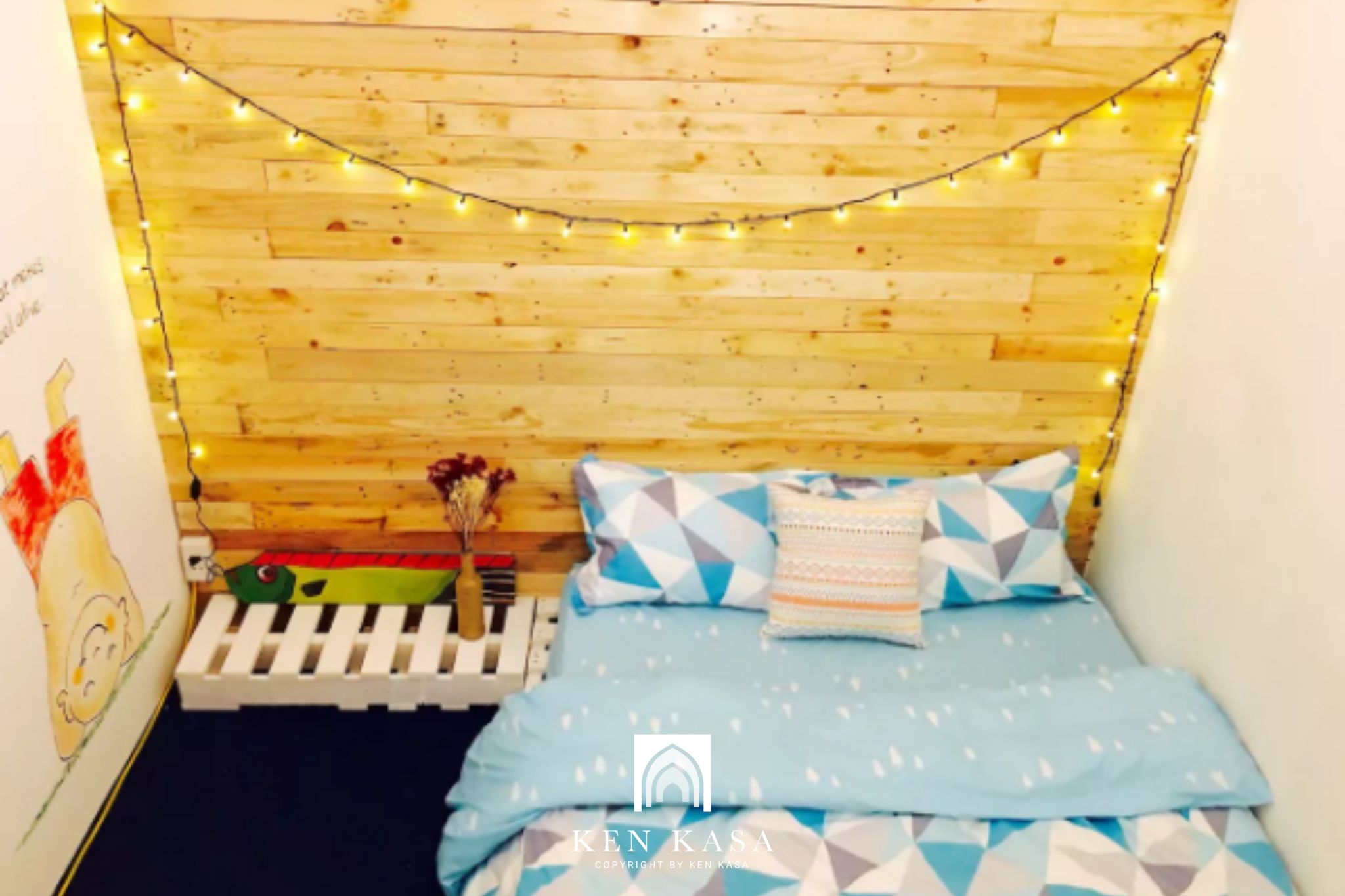 mẫu thiết kế phòng homestay giá rẻ kiểu tái chế